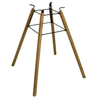 Imagem de Pé Base para Mesa Jantar Escrivaninha 75cm Metal Madeira Granito Mármore Pedra Vidro Cozinha, pé de mesa,pe de mesa de ferro (Italy Preta)