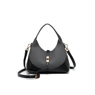 Imagem de RTPRTP Bolsa de ombro feminina, linda bolsa para sem-teto, mini bolsa, carteira com zíper, Preto, Small, Bolsa quadrada pequena transversal