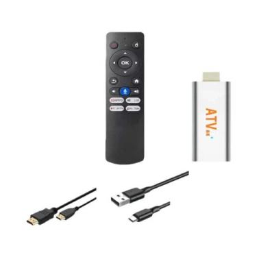 Imagem de Mini TV Stick Android 14.0 De 128GB 8K Allwinner H313 Com Wi-Fi Dual B