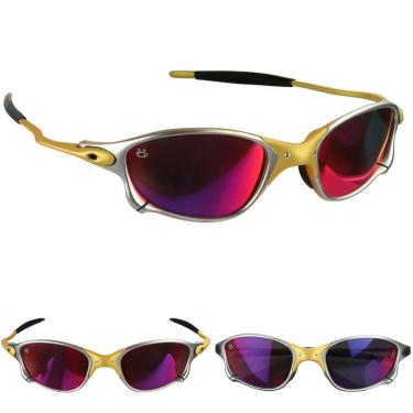 Imagem de Oculos De Sol Mandrake Lupa Juliet Protecao Uv Metal Case Todo Metal Estiloso Roxo Presente Casual