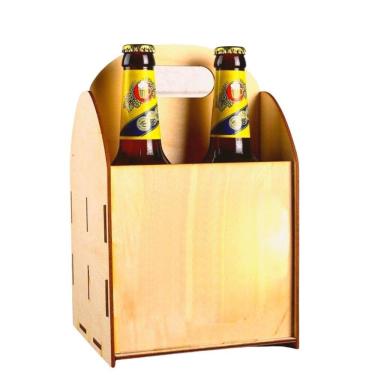 Imagem de Porta Garrafa Mdf 4 Lugares Suporte Cerveja