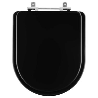 Imagem de Assento Sanitário Laqueado San Remo Preto Para Vaso Hervy