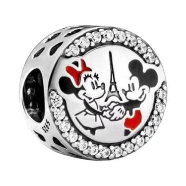 Imagem de Charm De Prata Esterlina 925 Da Disney Para Pulseira Mickey Minnie, Be