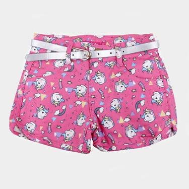 Imagem de Shorts Bebê Plural Kids Cinto Unicórnio Feminino-Feminino