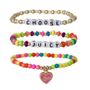 Imagem de Juicy Couture Joias infantis com miçangas suculentas, One Size, Fantasia, Sem Pedra Preciosa