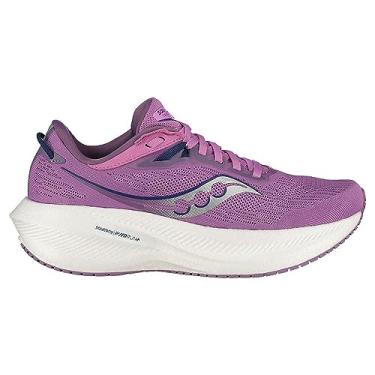 Imagem de Saucony Tênis feminino Triumph 21, Uva/Índigo, 35