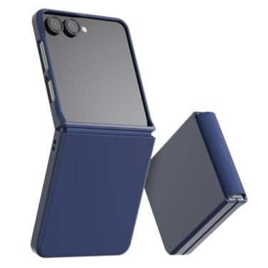 Imagem de araree Capa Aero Flex para Galaxy Z Flip com proteção de dobradiça, capa protetora fina (PC) com protetor de dobradiça (TPU), compatível com Galaxy Z Flip 5G (azul-marinho, Z Flip 7)