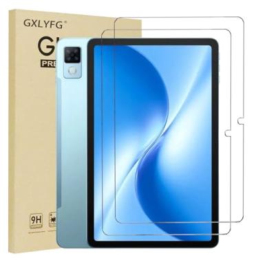 Imagem de GXLYFG Pacote com 2 protetores de tela de vidro temperado compatíveis com DOOGEE U12, cobertura total de 30,5 cm, antiarranhões, sem bolhas, dureza 9H