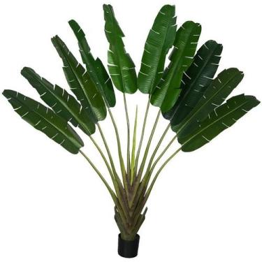 Imagem de Árvore Bananeira Artificial Premium Ravenala 10 Folhas 2.2m - La Caza 