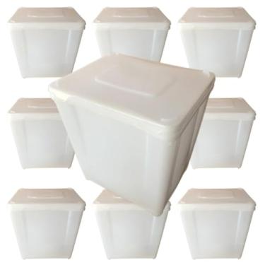 Imagem de Pote Para Fabricar Sorvete 10l Kit 10 Peças