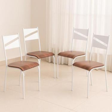 Imagem de Kit 4 Cadeiras de Jantar Varanda Cozinha Sala de Estar Epoxi 543.new -