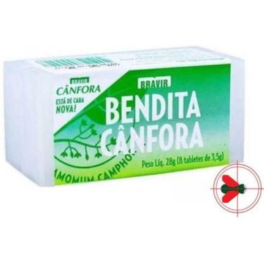 Imagem de Canfora 28 gr estojo c/ 8 tabletes - bravir