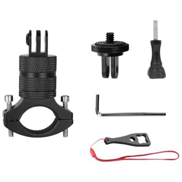 Imagem de Sruim Suporte de guidão de bicicleta de alumínio para Insta 360 X5 X4 X3, Go Pro Hero 13/12/11/10/9/8/7/6/5/4 Session, suporte giratório de 360 graus para mountain bike