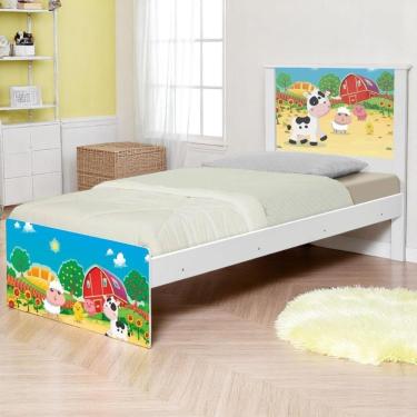 Imagem de Bi Cama Juvenil Zap Fazendinha Colorida Com Colchões