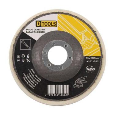 Imagem de Disco Feltro Plano 115x22mm Para Polimento - Dtools
