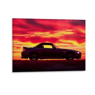 Imagem de HouLaiZhe S2000 Sunset Art Cool Posters Canvas Wall Estética Decoração de parede Impressão de parede Sala de Galeria Decoração de parede para quarto sala de estar escritório 24 x 32 polegadas (60 x 80