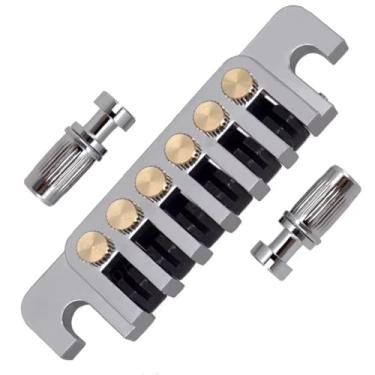 Imagem de Ponte Tune O Matic para Guitarra Elétrica LP com Peça de Cauda Pull Plate Código Corda Reversível Sela Rolo TP-6 Vara Parada Substituição Compatível Les Paul SG ES EPI Gear