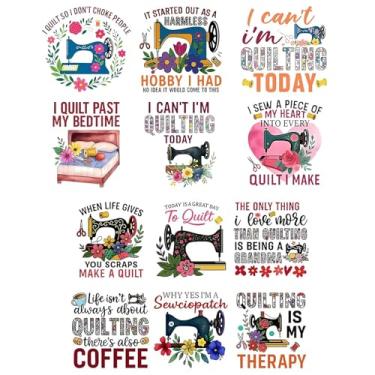 Imagem de Dorsbaby Envelopes de copo UV DTF, 12 folhas para copos de vidro de 473 ml, adesivos transparentes de transferência para copos e garrafas, conjunto de padrões variados