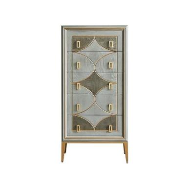 Imagem de Cômodas Cômoda, armário de gavetas madeira, decorativo com pernas, armazenamento autônomo para sala estar e quarto(Gray,60 * 39 * 123cm)