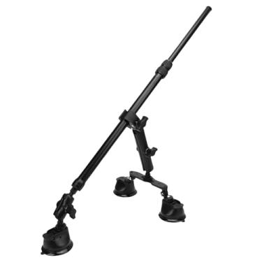 Imagem de Luocute Kit de Montagem de Carro de Sucção, Ventosas 4 Em 1 Com Bastão de Selfie de 45-120cm para Câmera de Ação X5 X4 X3 X2 RS, para capô de Teto de Carro, Filmagem de Baixo ângulo