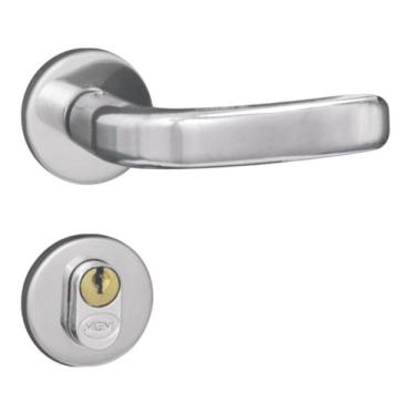 Imagem de Fechadura Externa Roseta Aço Mgm Stilo Cromado
