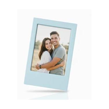 Imagem de Porta Retrato Magnético Para Câmeras Fujifilm Instax - Fotos 8x5| Ideal para Colecionadores, Decoração de Casa, Lembranças de Viagem e Presente(3 Unidades,Azul Claro)