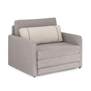 Imagem de Sofá-cama Solteiro Herval Aurora, Linho Bege, 106 Cm