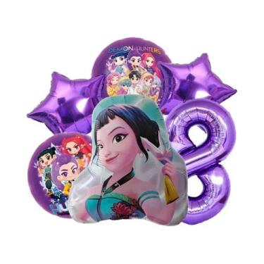 Imagem de Conjunto De Balões Para Festa De Aniversário Infantil 6 Peças Números 