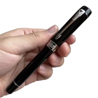 Imagem de ONECMN Caneta-tinteiro clássica dourada com clipe de flecha para escrever canetas executivas de luxo M/F/EF Nib artigos de papelaria de escritório (11, M (0,7-1,0 mm))