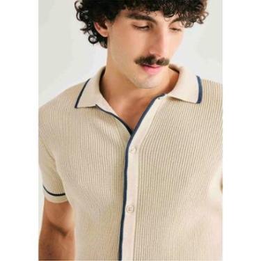 Imagem de Camisa Masculina Manga Curta Em Tricô-Masculino