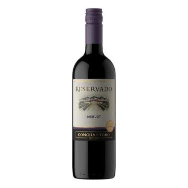 Imagem de Vinho Chileno Tinto Seco Merlot Concha Y Toro Reservado 750ml, Meio Se