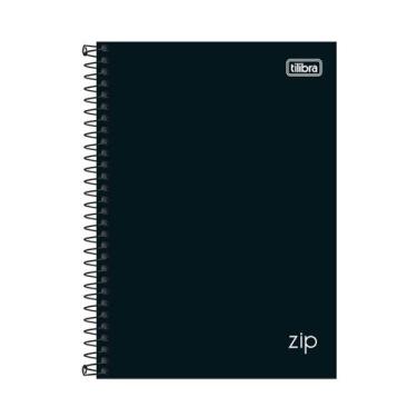 Imagem de Caderno Espiral Capa Dura 1/4 - 80 Folhas - Zip Preto - Tilibra