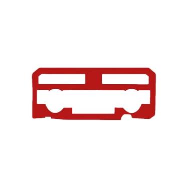 Imagem de BORUIEN Capa de painel de ar condicionado central ABS para Toyota Tacoma 2024 2025 2026 acessórios interiores para 4Runner 2025 2026 moldura de acabamento de decoração de console central (vermelho