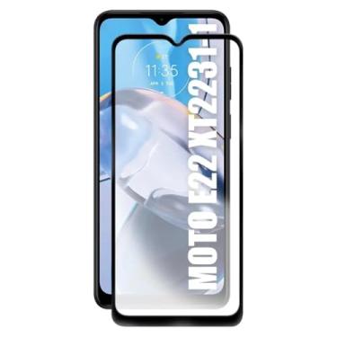 Imagem de [GL CASES] Película Para Moto E22 Vidro Temperado Anti Impacto Risco 3D 9H Pelicula Motorola Moto E22 Protetor De Tela Com Cobertura Total + Kit De Limpeza
