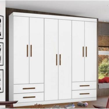 Imagem de Guarda Roupa Hercúles 6 Pts Branco - Carioca Móveis
