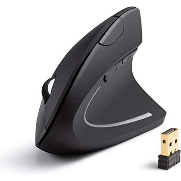 Imagem de Anker Mouse óptico ergonômico vertical 2.4G, 800/1200/1600 DPI, 5 botões para laptop, d...