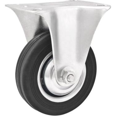 Imagem de Rodízio Fixo Leve 5", de Borracha, Preto, Vonder OstenVonder