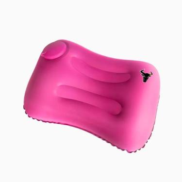 Imagem de Travesseiro Almofada de Viagem Inflável e Portátil - ROSA - ZJWTAD