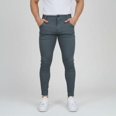 Imagem de Calça Social Masculina Slim Bengaline Luxo Confortavel Top - Volgue, C