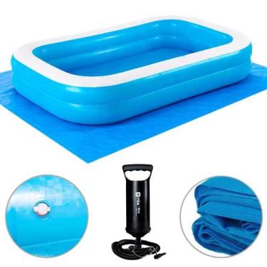 Imagem de Kit Piscina Infantil 778L + Inflador Manual + Lona De Piso - Bestway