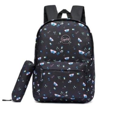 Imagem de Kit Mochila Spector + Estojo Escolar Casual Estojo Resistente 17 Litros-Feminino