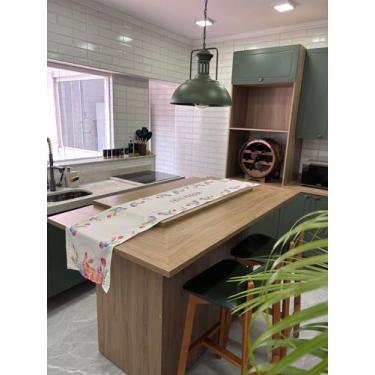 Imagem de Trilho De Mesa Decoração Pascoa, Caminho Mesa 4 Lugares Branco - Fanta