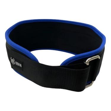 Imagem de Cinto Cintur?o Muscula??o Academia LPO Lombar Coluna - Odin Fit (GG) Preto com Azul