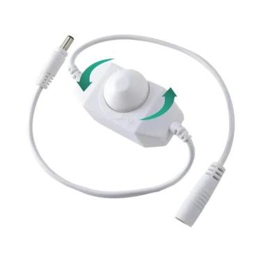 Imagem de Controlador De Luz LED Branco E Preto Com Dimmer E Cabo De Extensão US