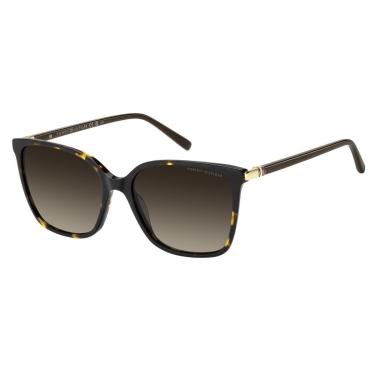 Imagem de Óculos Solar Tommy Hilfiger Th2349/s 086 55 Brilho Havana Lente Degradê-Feminino