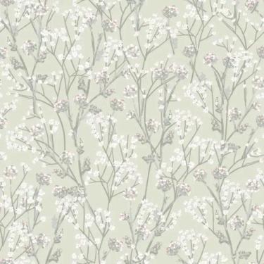 Imagem de Papel de Parede Le Jardin Floral Verde/Rosa M88014 - Edantex