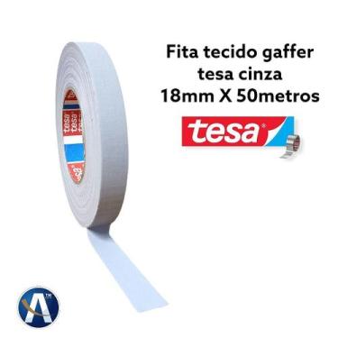 Imagem de Fita Tecido Gaffer Tape Cinza 18mm x 50m - tesa - tesa