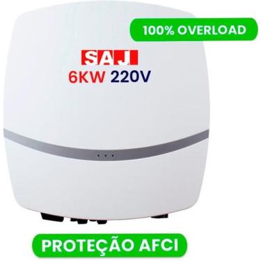 Imagem de Inversor Solar Saj 6kw AFCI R56ks2 220v - DEYE