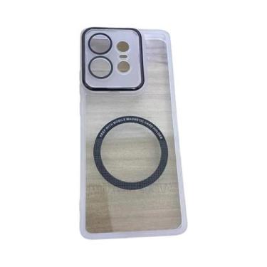 Imagem de Capa Magnética Transparente MagSafe Para Moto Edge 50 Fusion pro NEO X