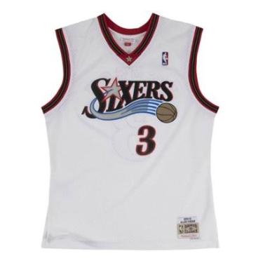Imagem de Regata Mitchell & Ness Home Swingman Jersey Philadelphia 76ers 2000-01 Allen Iverson Ma...